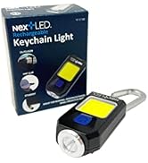 NextLED NT-6788 400-Lumen USB-C Rechargeable Keychain Flashlight, Alloy Aluminum Casing, Compact ...