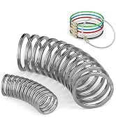 LEAF POND 24-Pack Heavy Duty Key Rings and 6pcs SS 304 Wire Cables | No Bent, Strong Keyrings (12...