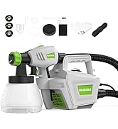 Huepar Tools SG800 Paint Sprayer, HVLP Electric Spray Gun (800W/1300ml/4 Metal Nozzles/3 Patterns...