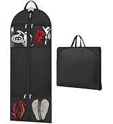 MISSLO 60" Dress Bags for Gowns Long with 4 Large Pockets Garment Bags for Travel for Women Heavy...