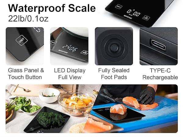 BakFee Waterproof Scale