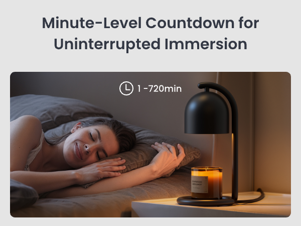 candle lamp warmer with timer