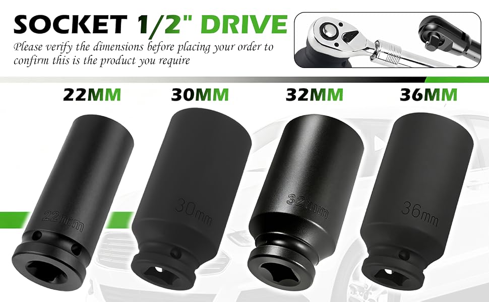 Socket 1/2" Drive