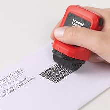 ID Protector being used on an envelope