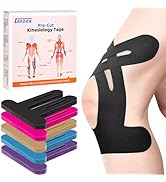 IEADEN Precut Kinesiology Tape for Knees, 10 Pcs - Knee Support & Stability, Knee Pain Relief Ath...