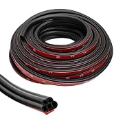 XJVSS Car Door Seal Strip, 52.5 Ft Rubber Double Layer Automotive Door Sealing Strip, Soundproofi...