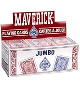 Maverick Jumbo 12 Pack Playing Cards , Blue