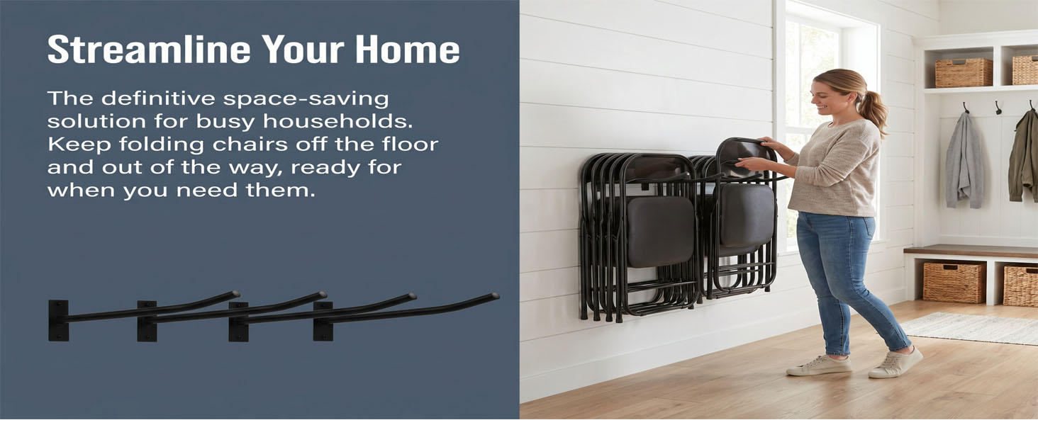 folding chair rack,folding chair storage,ladder storage