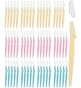 Eyebrow Razor for Women, 60 Pcs Dermaplaning Razor for Women Face, Multipurpose Face Razors for W...
