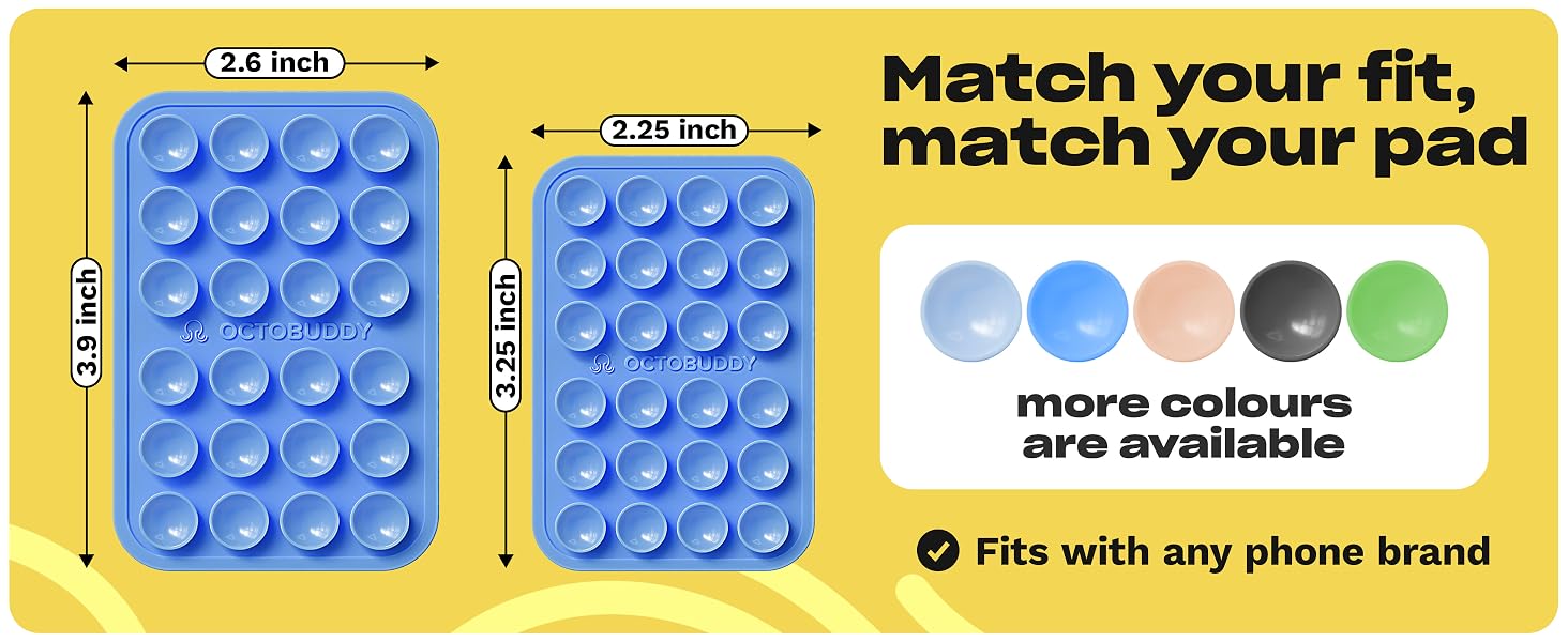 OCTOBUDDY - Differerent sizes to match your phone