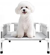 Makerfire Elevated Dog Bed, Raised Dog Sofa Bed for Small Dogs, Detachable Cooling Indoor/Outdoor...