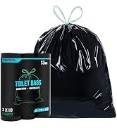 TRIPTIPS Portable Toilet Bags Drawstring 13 Gallon Camping Toilet Bags Toilet Waste Bags Leak-Pro...