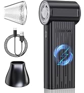 Rechargeable Compressed Air Duster, Min Blower Jet Turbo Fan, 200,000RPM 3-Gear Adjustable,Car Dr...