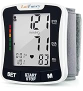 LotFancy Wrist Blood Pressure Monitor, Automatic Digital Blood Pressure Machine Wrist Adjustable ...