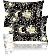 Miss Adola 2 Pack Mulberry Silk Pillowcase - Standard Size 20x26 Inch Pillow Case with Hidden Zip...