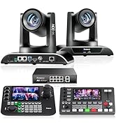 Tenveo PTZ Camera Bundle/Kits - 30X NDI AI Auto-Tracking PTZ Camera(2pcs) with SDI/HDMI/USB3.0/LA...