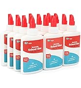 White Glue School Glue Bottle for Slime Washable Craft Kids Glue No-Run Non-Toxic 4 oz, School Su...
