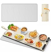 Homelove Warming Mat for Food - Fast Full Surface Electric Warming Tray with 7 Temp-Settings & 8H...