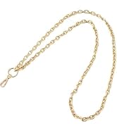 JJLFresheners 1Pc Gold Chain Necklace Lanyards for ID Badges Stylish Key Lanyard for Women Lanyar...