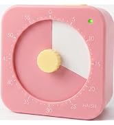 HAISH 60 Minute Visual Timer for Kids - Premium Countdown Timer with Magnetic Back & Pause Functi...