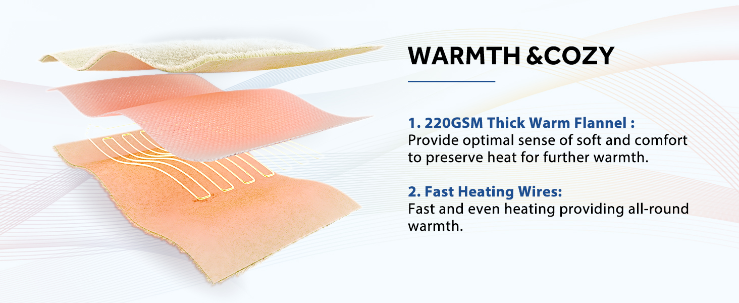 electric blanket with foot pocket