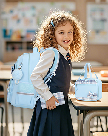 backpack with lunch bag