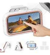 Roamall Shower Phone Holder Waterproof - Shower Phone Mount 480° Rotation Bathroom Cellphone Hold...