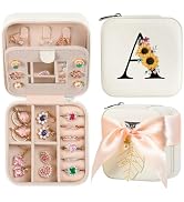 AYGXU Travel Must Have Jewelry Box,Small jewelry travel case,Travel Jewelry Box for Women Girls,J...