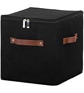 HYVAKUPPA 11inch Storage Boxes Cubes with Zipper Lid Collapsible Fabric Lidded Storage Bins Baske...