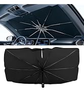 Car Windshield Sun Shade Umbrella,52" x 28" Sun Visor for Car Windshield,Foldable UV Protector & ...