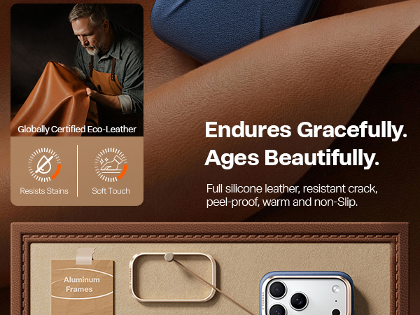 premium luxury iphone 17 pro max phone case leather