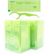 ?YYING Individually Wrapped Dental Floss Picks for Teeth 100 Ct Mint Flavored, Single Pack Dental...