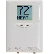Lux Pro PSDH121B Non-Programmable Thermostat; Heat Pump Only; 2 Heat, 1 Cool; Batteries Included