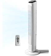 Winado 36" Bladeless Tower Fan, Portable Floor Fan with Remote Control, LED Display, Adjustable 9...