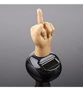Car Dashboard Solar Powered Mid Finger Shaking Dancing Figure Decorative Figures Playsets, Solar ...