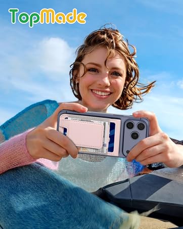topmade magnetic phone wallet card holder