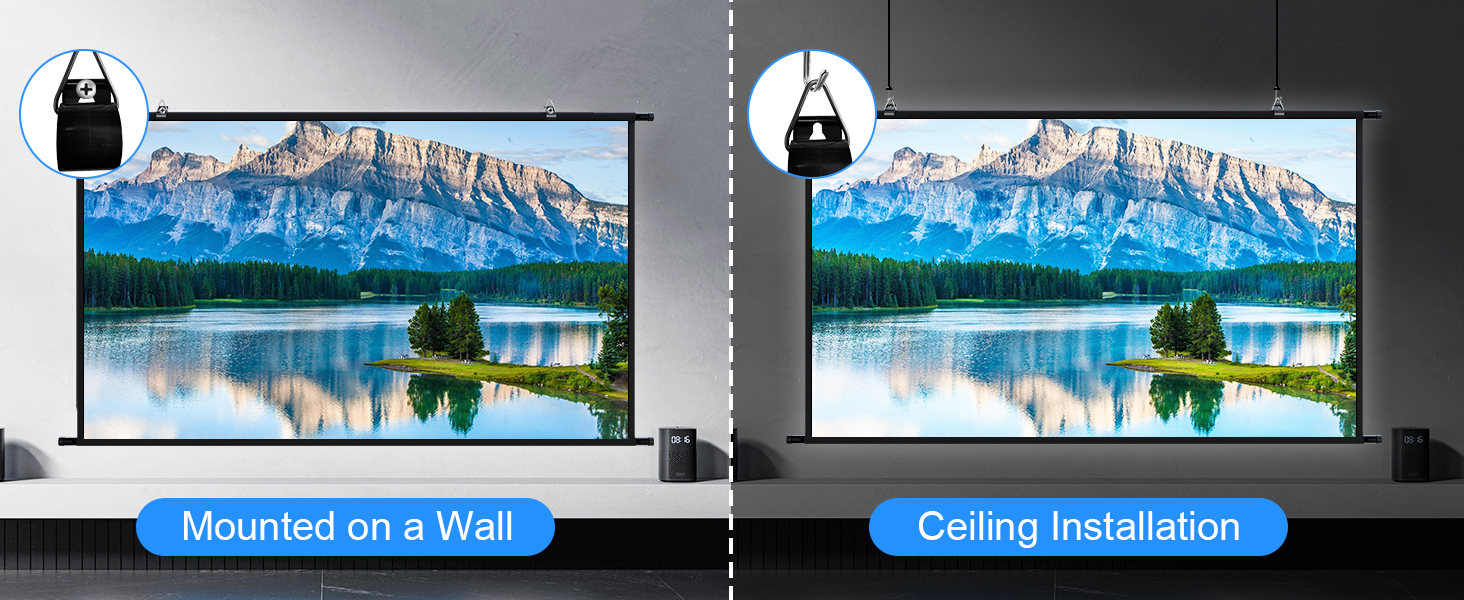 ceiling projector scren