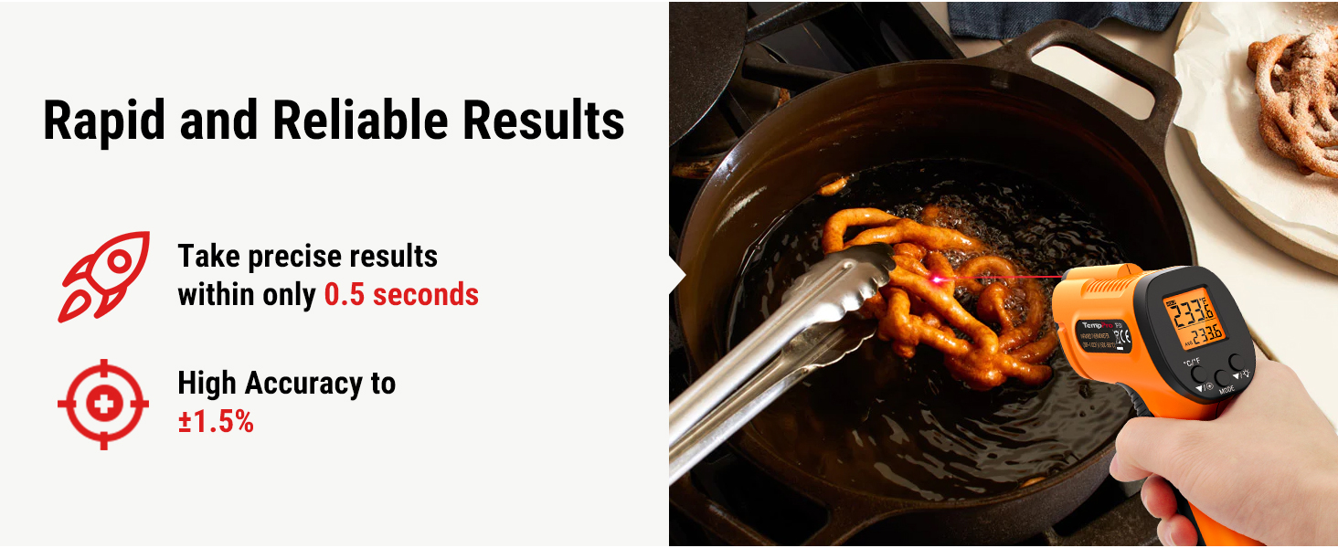 thermal temperature gun thermopro infrared thermometer gun thermometer gun for cooking