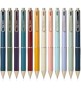 Taja Gel Pens, 12 Pcs Quick Dry Black Gel Ink Pens, 0.5mm Fine Point Smooth Writing Pens for Jour...