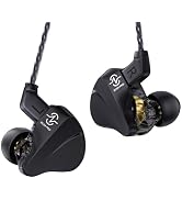 ccz BC04 Pro in Ear Monitor Headphones, 1DD & 1BA Hi-Res Wired Earbuds, Noise Isolating Fit, Ergo...