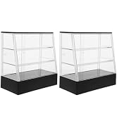 Abaodam 2pcs Dollhouse Cabinet Cake Store Grocery Store Furniture Miniature Bakery Case Cake Stan...