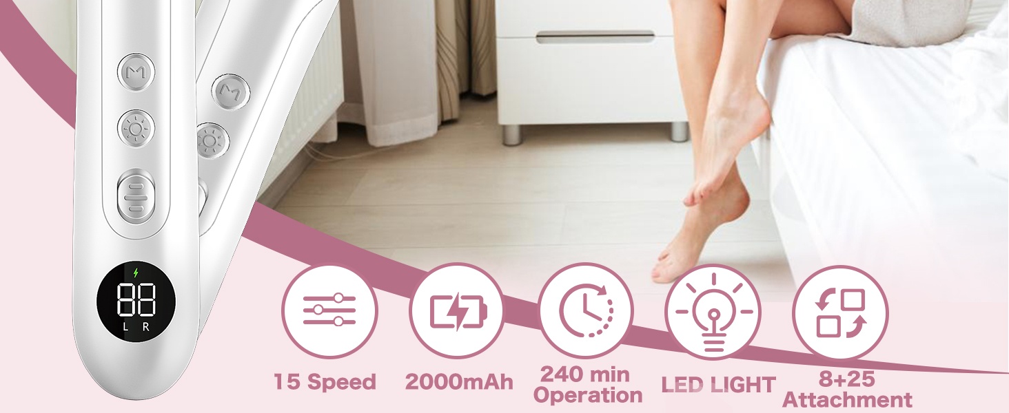 Portable Electric Foot Callus Remover & Nail Dril