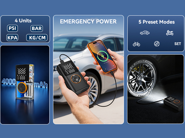 tire inflator portable air compressor