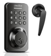 Ulecoce U18L Keyless Entry Door Lock with Handle Set, Matte Black | Electronic Deadbolt for Front...