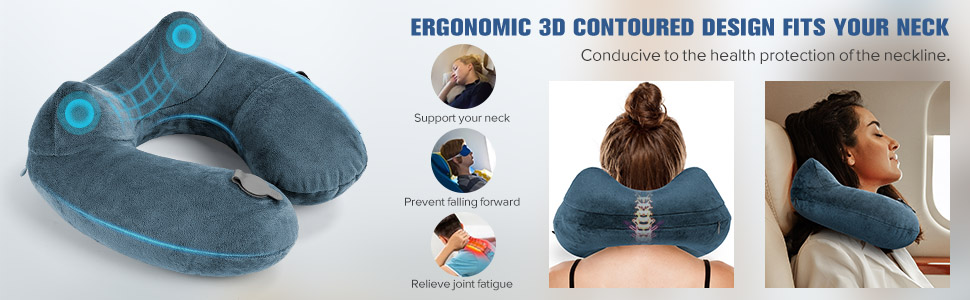 inflatable neck pillow