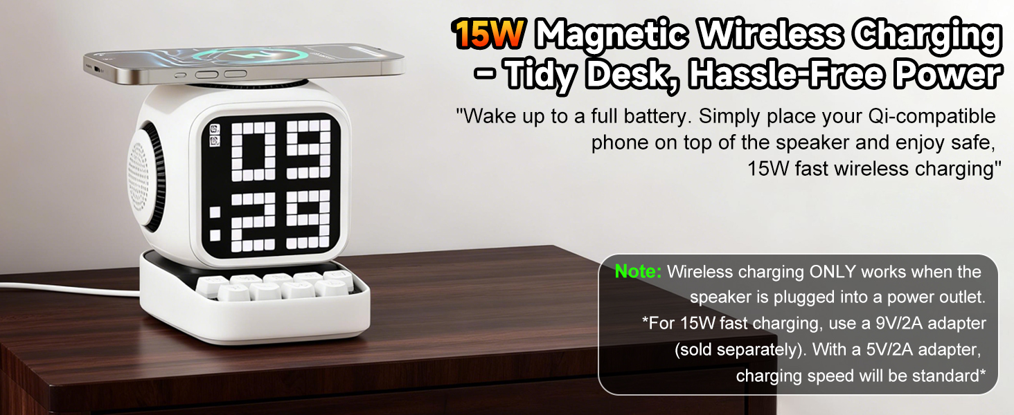 15W wireless charging