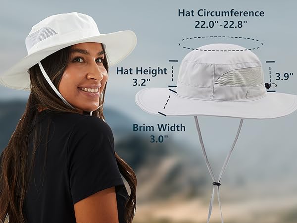 Connectyle womens wide brim sun hat upf 50+ sun protection hat fishing gardening hat for women