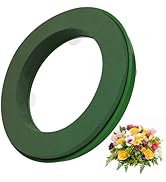 NUOBESTY Floral Foam Ring, 30cm Floral Mud with Suction Cups Round Wet Dry Flower Foam DIY Flower...
