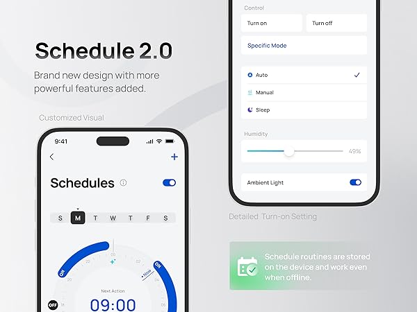 smart schedule auto turning on and off