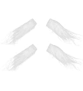 Fake Mustache 2pairs Christmas Party Props Santa Claus Eyebrows Fake Eyebrows (White) Fake Beard
